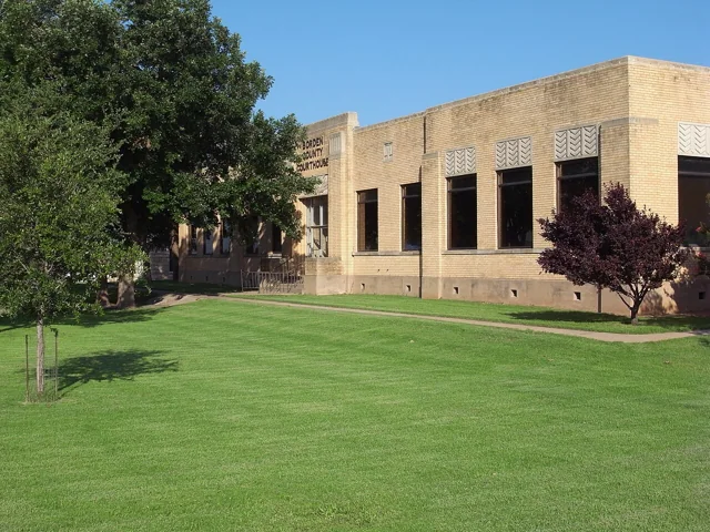 Borden County courthouse reference photograph