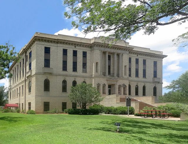 Burleson County courthouse reference photograph