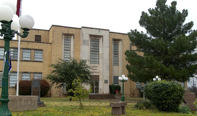 Coleman County courthouse reference photograph