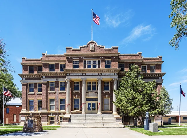 Dallam County courthouse reference photograph