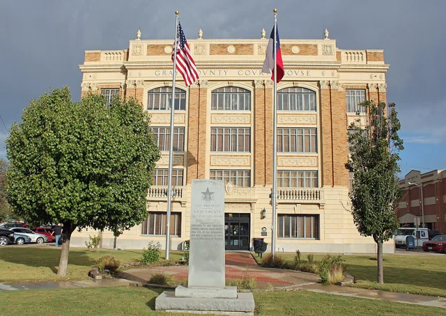 Gray County courthouse reference photograph