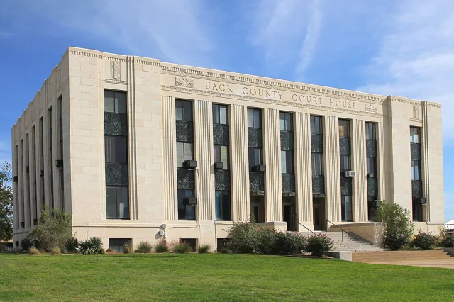 Jack County courthouse reference photograph