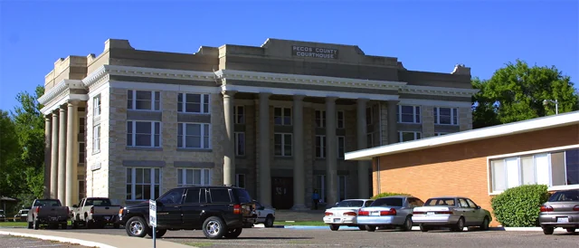 Pecos County courthouse reference photograph