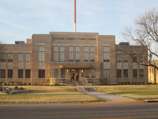 Sterling County courthouse reference photograph