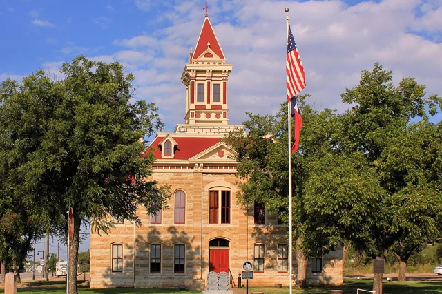 Throckmorton County courthouse reference photograph