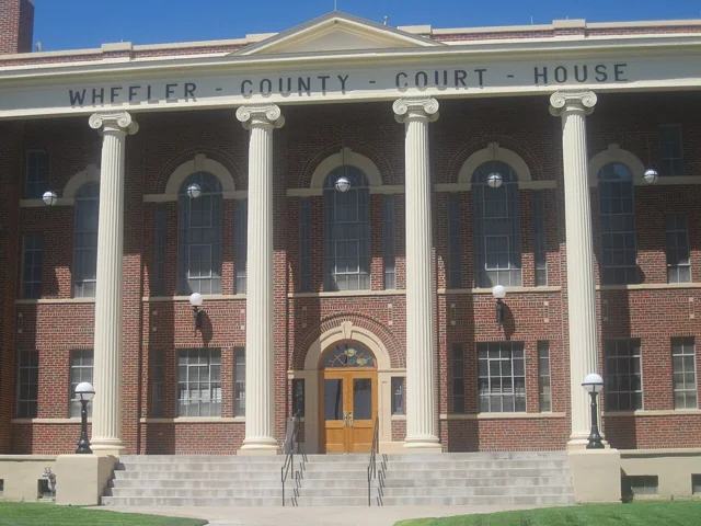 Wheeler County courthouse reference photograph